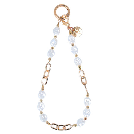Pulsera de Cadena con Perlas para Móvil