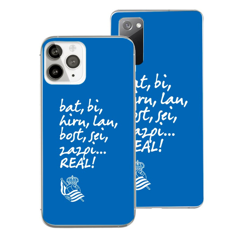 Funda Oficial Real Sociedad - Bat bi hiru lau bost sei zazpi