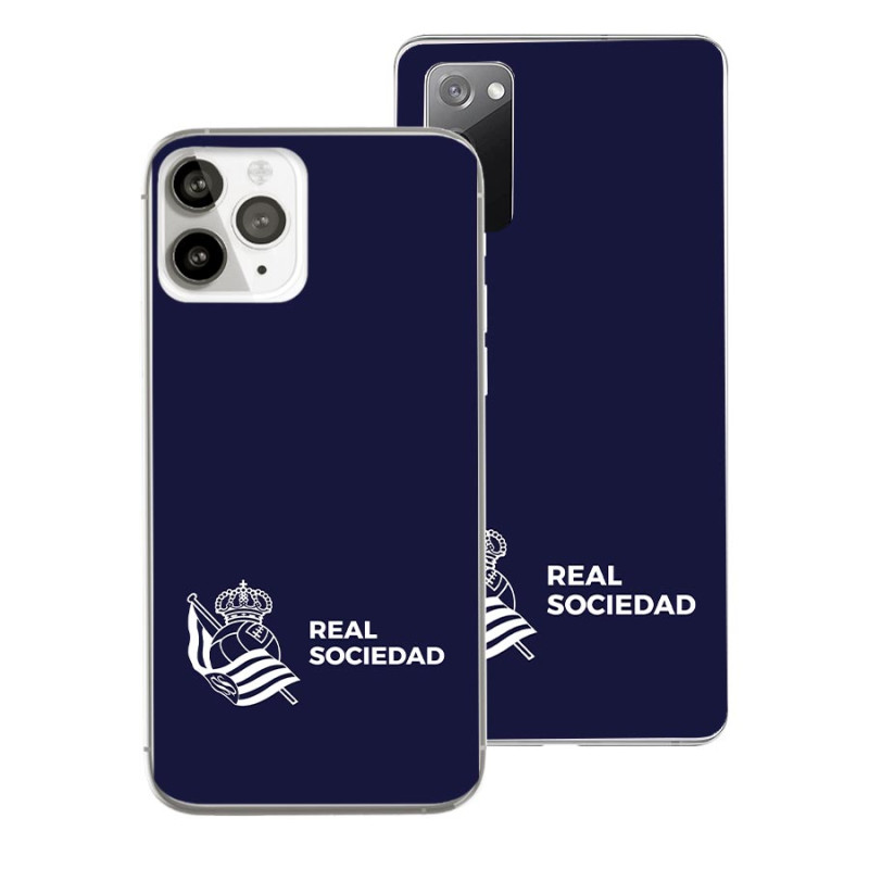 Funda Oficial Real Sociedad - Logo Blanco