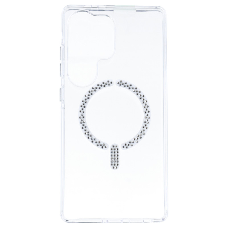 Funda Antiyellow Compatible con MagSafe con Brillantes para Samsung Galaxy S24 Ultra