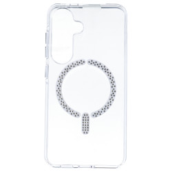 Funda Antiyellow Compatible con MagSafe con Brillantes para Samsung Galaxy S25