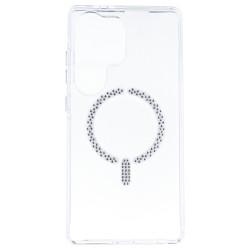 Funda Antiyellow Compatible con MagSafe con Brillantes para Samsung Galaxy S24 Ultra - La Casa de las Carcasas, Accesorios y Fun