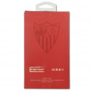 Funda Oficial Sevilla escudo color fondo rojo para Bq Aquaris X