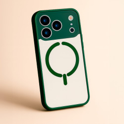 Funda Bumper Compatible con Magsafe con Cubre cámara para iPhone 17 Pro
