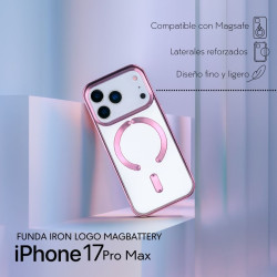 Funda Iron Logo Compatible con MagSafe para iPhone 17 Pro - La Casa de las Carcasas, Accesorios y Fundas para móviles