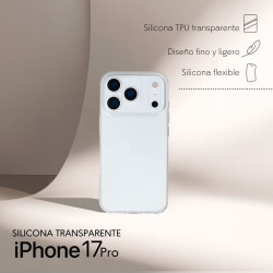 Funda Silicona Transparente para iPhone 17 Pro - La Casa de las Carcasas, Accesorios y Fundas para móviles