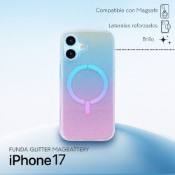 Funda Ring Glitter Compatible con Magsafe para iPhone 17 - La Casa de las Carcasas, Accesorios y Fundas para móviles