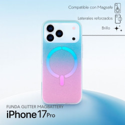 Funda Ring Glitter Compatible con Magsafe para iPhone 17 Pro Max - La Casa de las Carcasas, Accesorios y Fundas para móviles