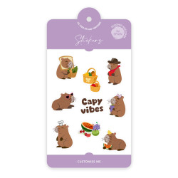 Stickers Oficial Capibara - Personaliza tus Dispositivos