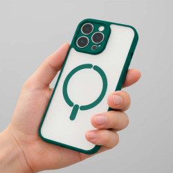 Funda Bumper Compatible con Magsafe con Cubre cámara para iPhone 12 Pro Max