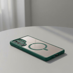 Funda Bumper Compatible con Magsafe con Cubre cámara para Samsung Galaxy S23 Ultra