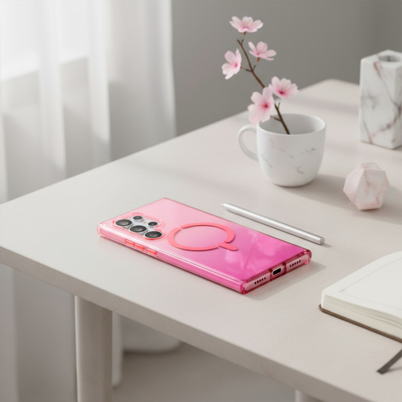 Funda Antiyellow Degradada Compatible con Magsafe para Samsung Galaxy S23 Ultra thumbnail