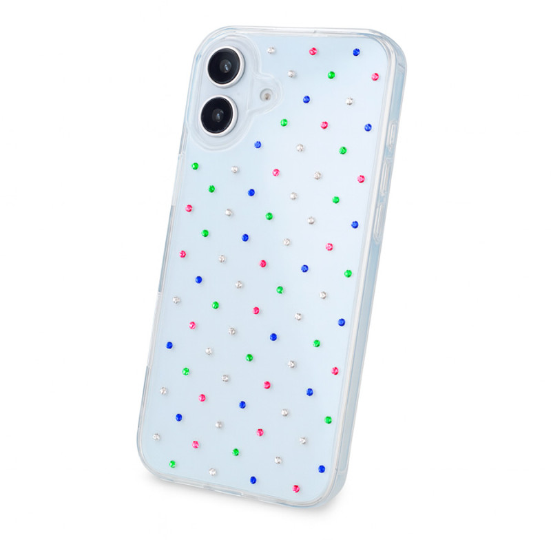 Funda Perlitas Multicolor para iPhone 16 Plus Funda Perlitas Multicolor para iPhone 16 Plus