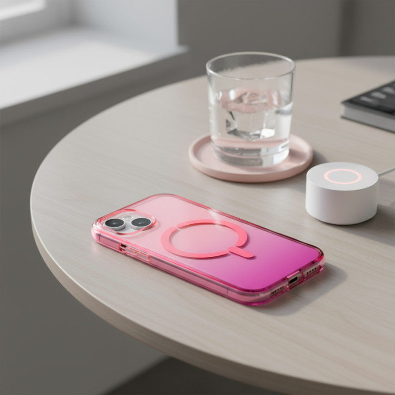 Funda Antiyellow Degradada Compatible con Magsafe para iPhone 13 thumbnail