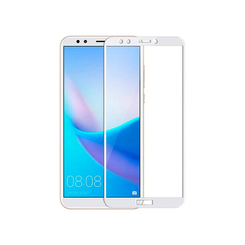 Cristal Templado Completo Blanco para Huawei Y5 2018