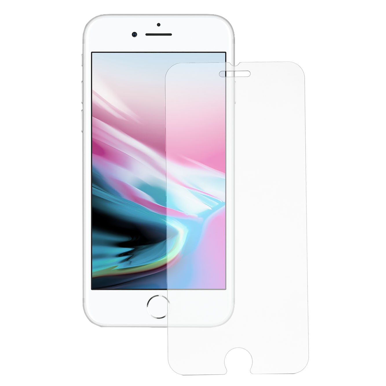 iPhone Plus 8 Transparente Estuche + protector de la pantalla de cristal  templado Comprar?