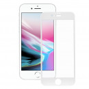Cristal Templado Completo Blanco para iPhone 7 Plus