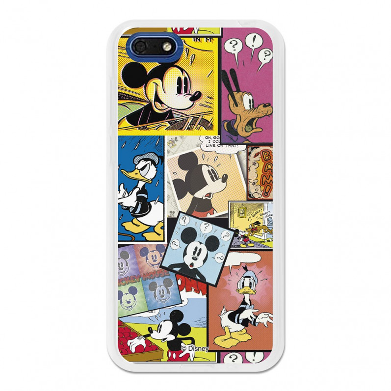 Funda Oficial Disney Mickey, Comic Huawei Y5 2018
