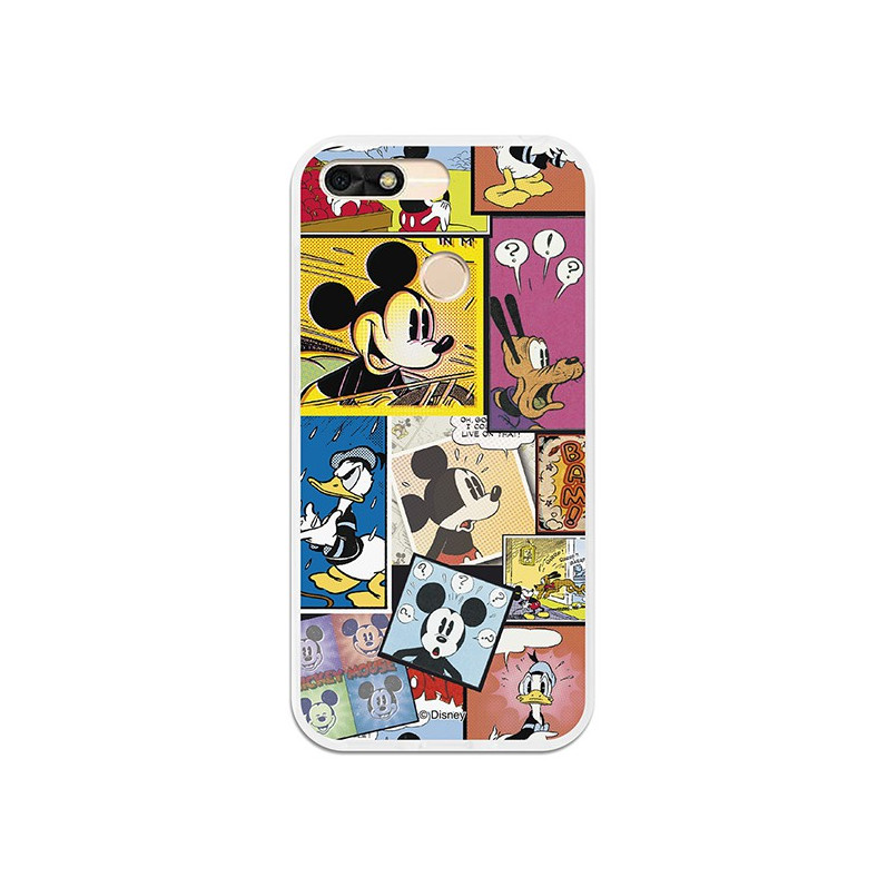 Funda Oficial Disney Mickey, Comic Huawei Y6 2018