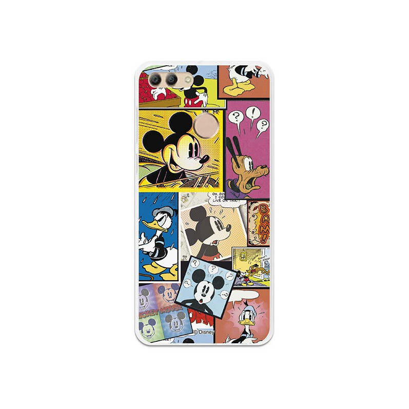 Funda Oficial Disney Mickey, Comic Huawei Y9 2018