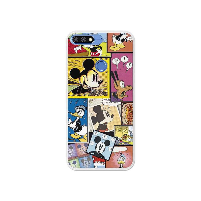 Funda Oficial Disney Mickey, Comic Huawei Y7 2018