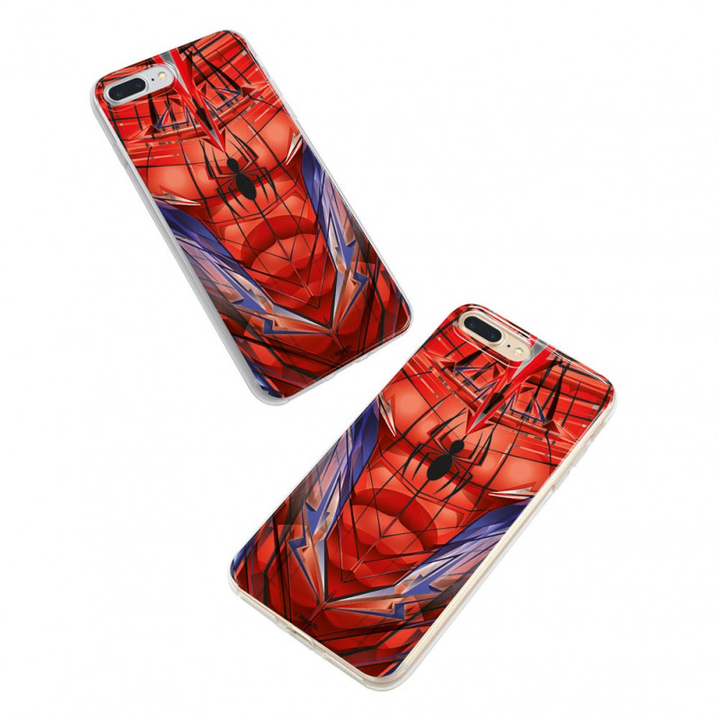 Cubierta Protectora de Silicona Original y con Licencia Oficial Marvel Spider-Man Funda de teléfono móvil para iPhone 7 Plus/ 8 Plus Adaptación óptima a la Forma del Smartphone