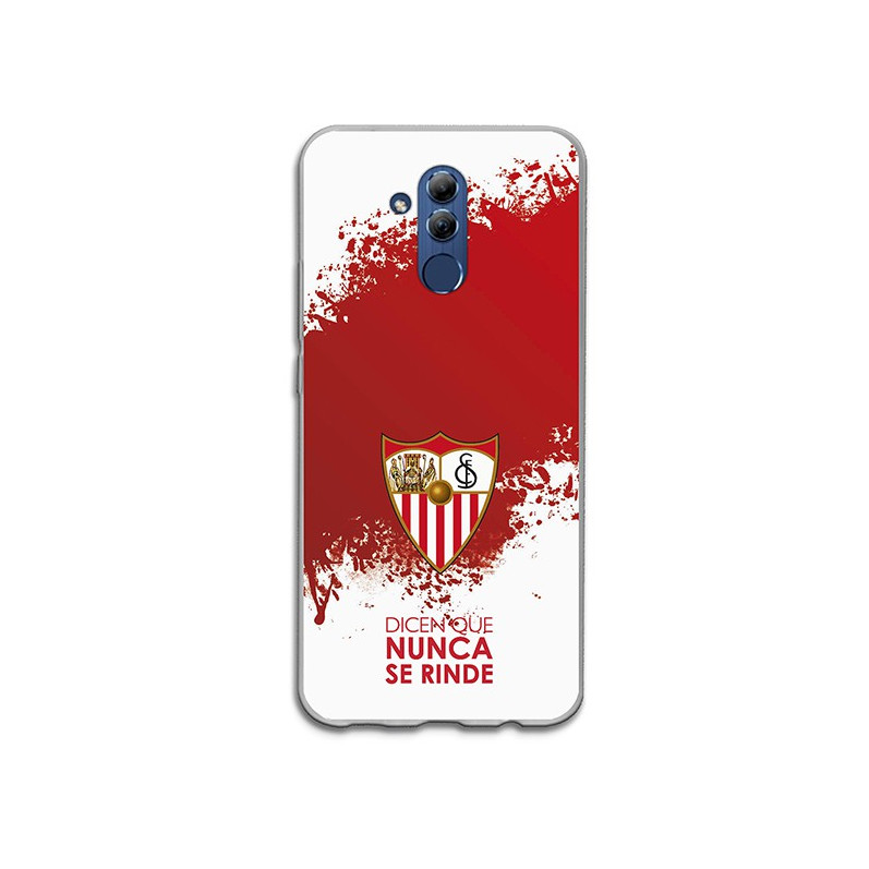 Funda Oficial Sevilla FC nunca se rinde mancha roja para Huawei Mate 20 Lite