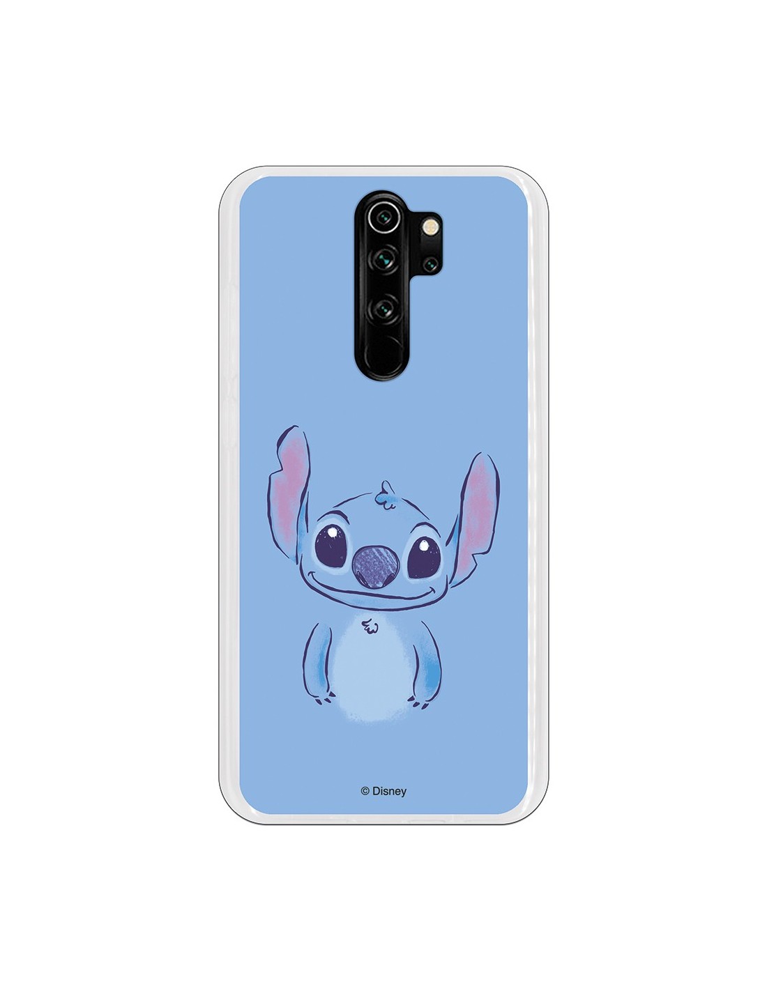 Funda para Xiaomi Redmi Note 8 Pro Oficial de Disney Stitch Azul