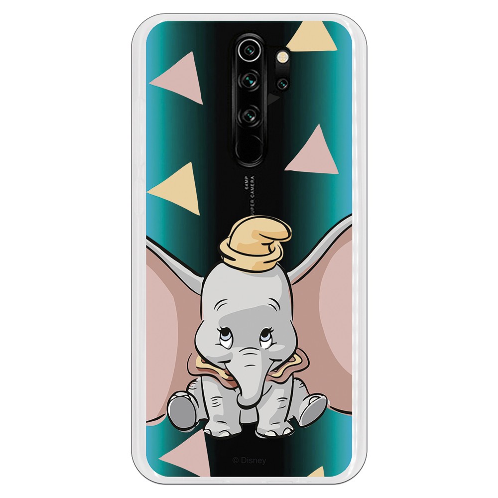 Funda para Xiaomi Redmi Note 8 Pro Oficial de Disney Dumbo Silueta  Transparente - Dumbo