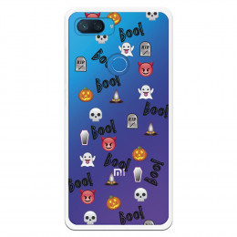 Carcasa Halloween Icons para Xiaomi Mi 8 Lite- La Casa de las Carcasas
