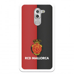 Funda para Huawei Mate 9 Lite del Mallorca RCD Mallorca Diagonales Transparente - Licencia Oficial RCD Mallorca