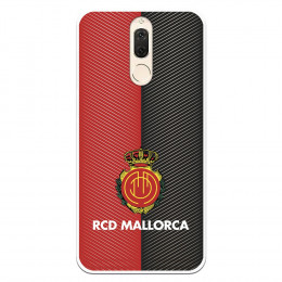 Funda para Huawei Mate 10 Lite del Mallorca RCD Mallorca Diagonales Transparente - Licencia Oficial RCD Mallorca