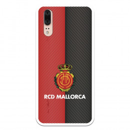Funda para Huawei P20 del Mallorca RCD Mallorca Diagonales Transparente - Licencia Oficial RCD Mallorca