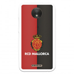 Funda para Motorola Moto C del Mallorca RCD Mallorca Diagonales Transparente - Licencia Oficial RCD Mallorca