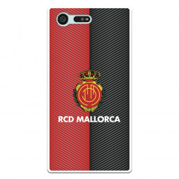 Funda para Sony Xperia X Compact del Mallorca RCD Mallorca Diagonales Transparente - Licencia Oficial RCD Mallorca