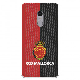 Funda para Xiaomi Redmi Note 4 del Mallorca RCD Mallorca Diagonales Transparente - Licencia Oficial RCD Mallorca