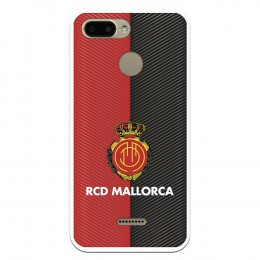 Funda para Xiaomi Redmi 6A del Mallorca RCD Mallorca Diagonales Transparente - Licencia Oficial RCD Mallorca