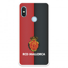 Funda para Xiaomi Redmi Note 5 Pro del Mallorca RCD Mallorca Diagonales Transparente - Licencia Oficial RCD Mallorca