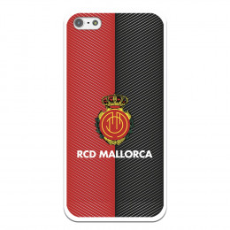Funda para iPhone 5S Oficial del RCD Mallorca RCD Mallorca Diagonales Transparente - Licencia Oficial del RCD Mallorca