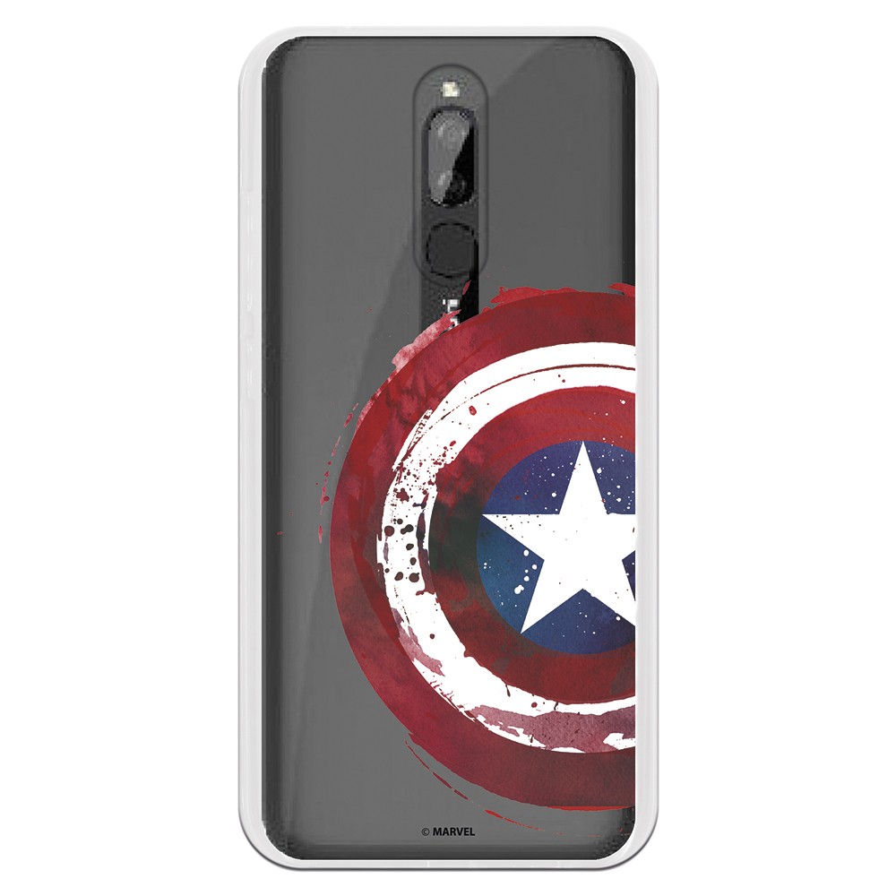Funda para Xiaomi 13T Oficial de Marvel Capitán América Escudo Transparente  - Marvel