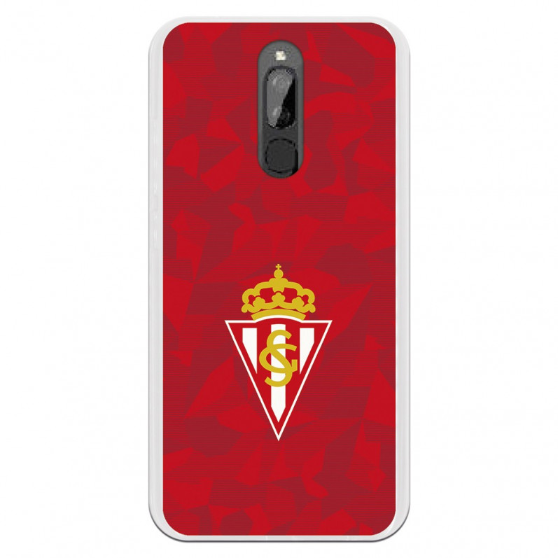 Funda para Xiaomi Redmi 8 del Gijón Trama Roja - Licencia Oficial Real Sporting de Gijón