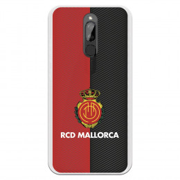 Funda para Xiaomi Redmi 8 del Mallorca Diagonales Transparente - Licencia Oficial RCD Mallorca