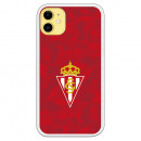 Funda para iPhone 11 del Gijón Trama Roja - Licencia Oficial Real Sporting de Gijón