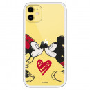 Funda para iPhone 11 Oficial de Disney Mickey y Minnie Beso - Clásicos Disney