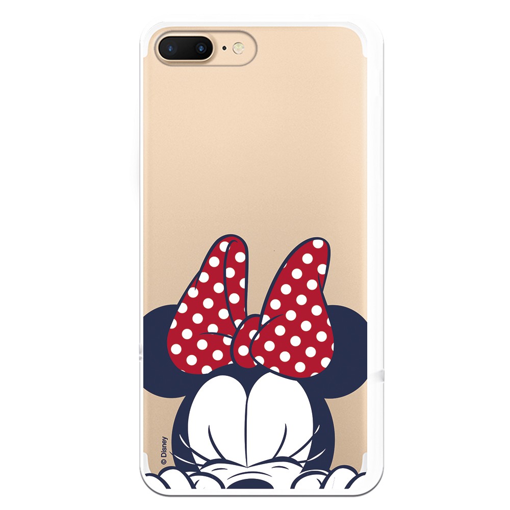 Funda para iPhone 8 Plus Oficial de Disney Minnie Cara - Clásicos Disney