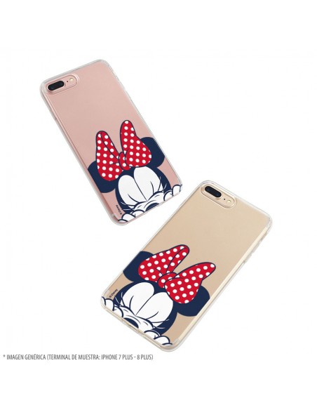 Funda para iPhone 8 Plus Oficial de Disney Minnie Cara - Clásicos