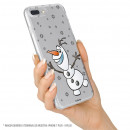 Carcasa para Alcatel U5 3G Oficial de Disney Olaf Transparente - Frozen