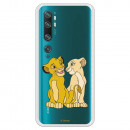 Funda para Xiaomi Mi Note 10 Oficial de Disney Simba y Nala Silueta - El Rey León