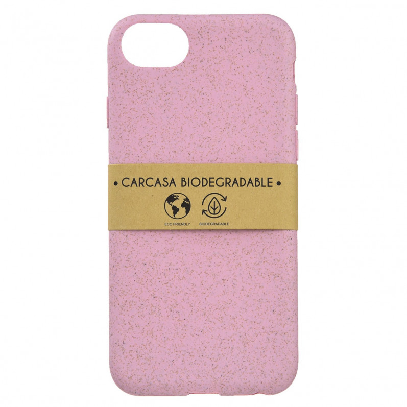 Carcasa Biodegradable Rosa para iPhone 8- La Casa de las Carcasas