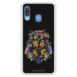 Funda para Samsung Galaxy A20e Oficial de Harry Potter Hogwarts Floral  - Harry Potter